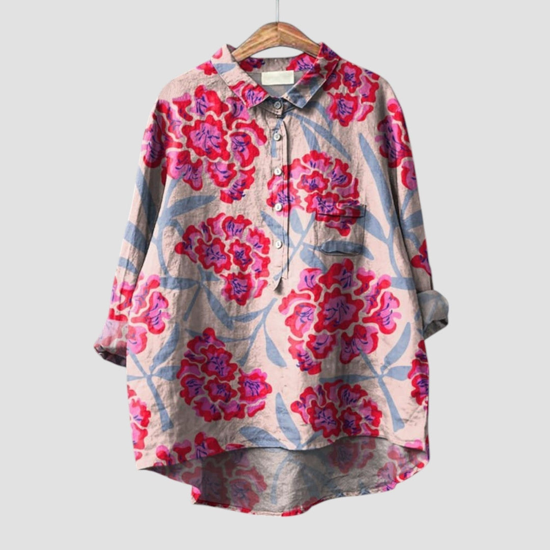Renata | Women's Oversized Floral Shirt with Bold Style and Comfortable Fit