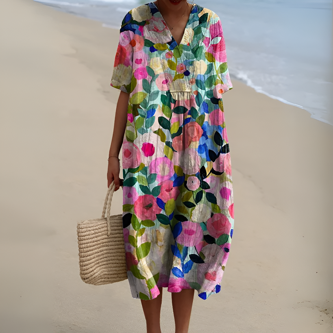 Elina | Summer Breeze Printed Dress