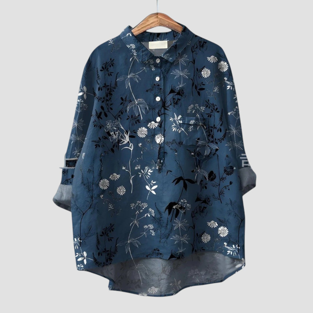 ELISA | Elegant Women's Shirt with Bold Pattern