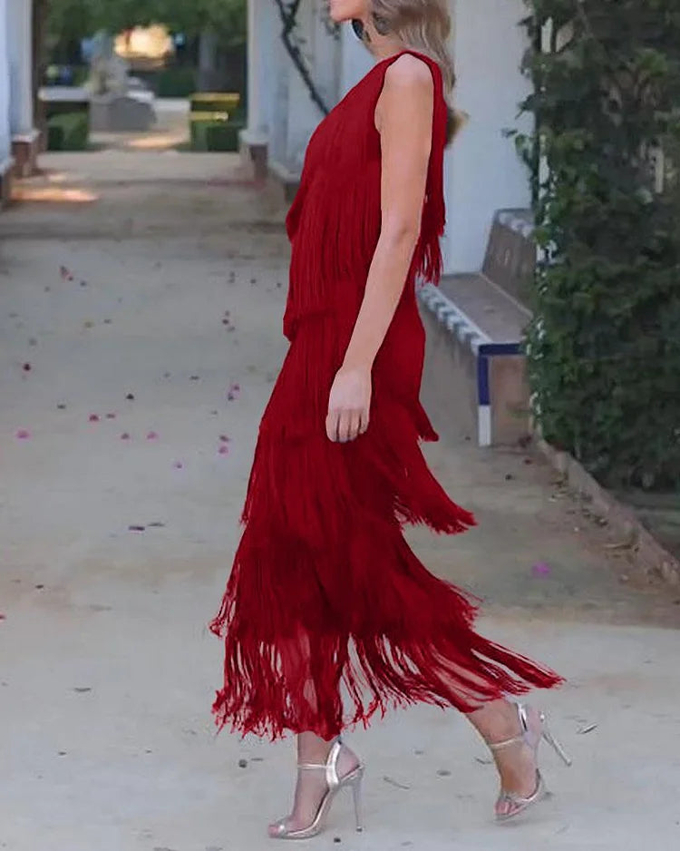 Rosea Effortless Elegance Off-Shoulder Dress