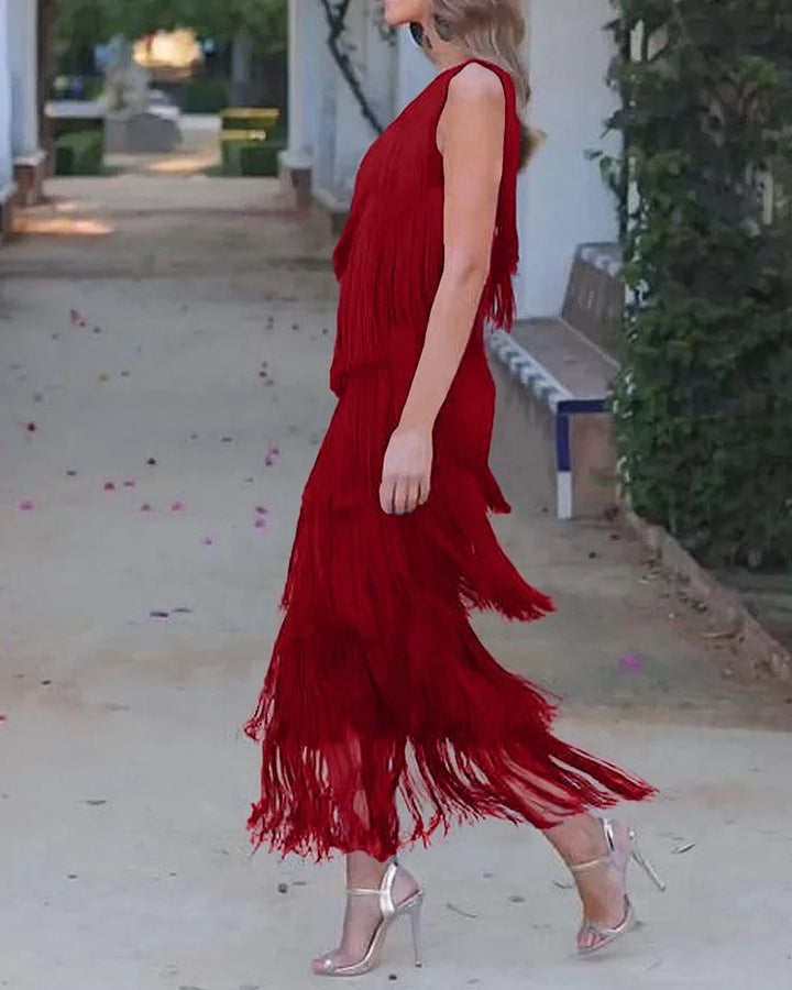 Rosea Effortless Elegance Off-Shoulder Dress