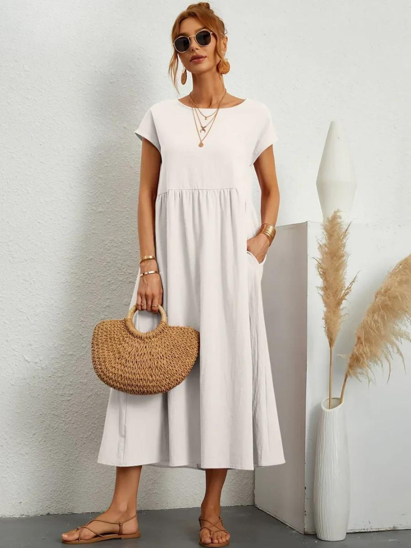 Ruby | Elegant Essential Dress made of Cotton and Linen