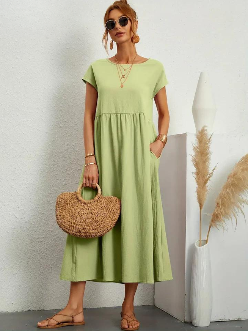 Ruby | Elegant Essential Dress made of Cotton and Linen