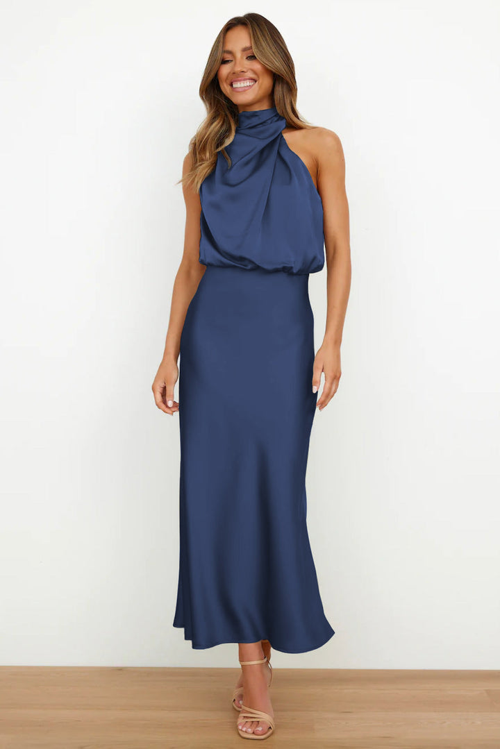 Lydia | Long Dress with Halterneck