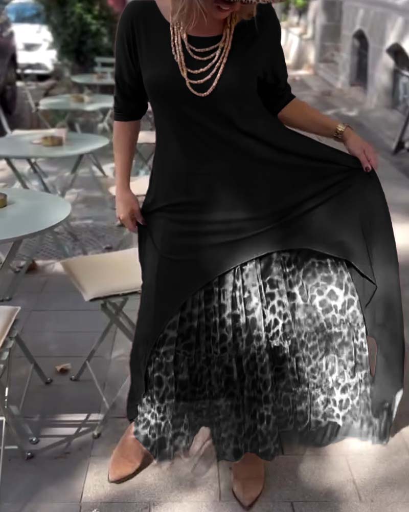 RAFFAELLA | Asymmetric Dress with Long Sleeves and Tulle Effect Skirt for a Chic and Unique Look