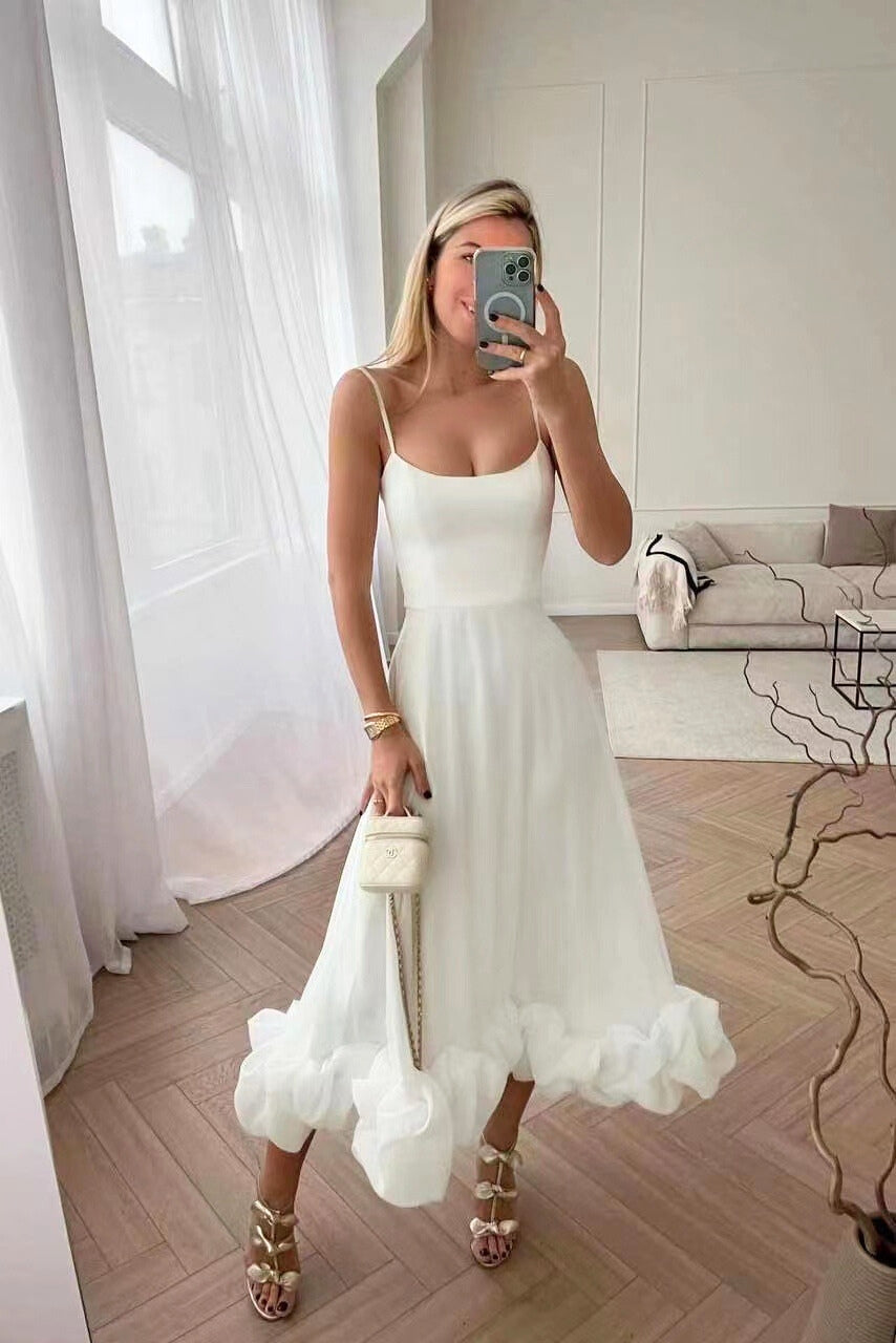 Elegant Flowy Pink Dress