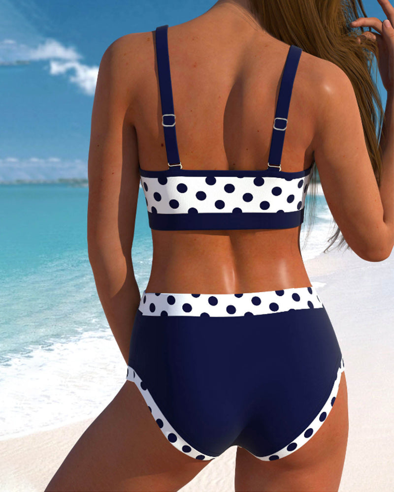 Lisbet | Elegant and Playful Patchwork Bikini