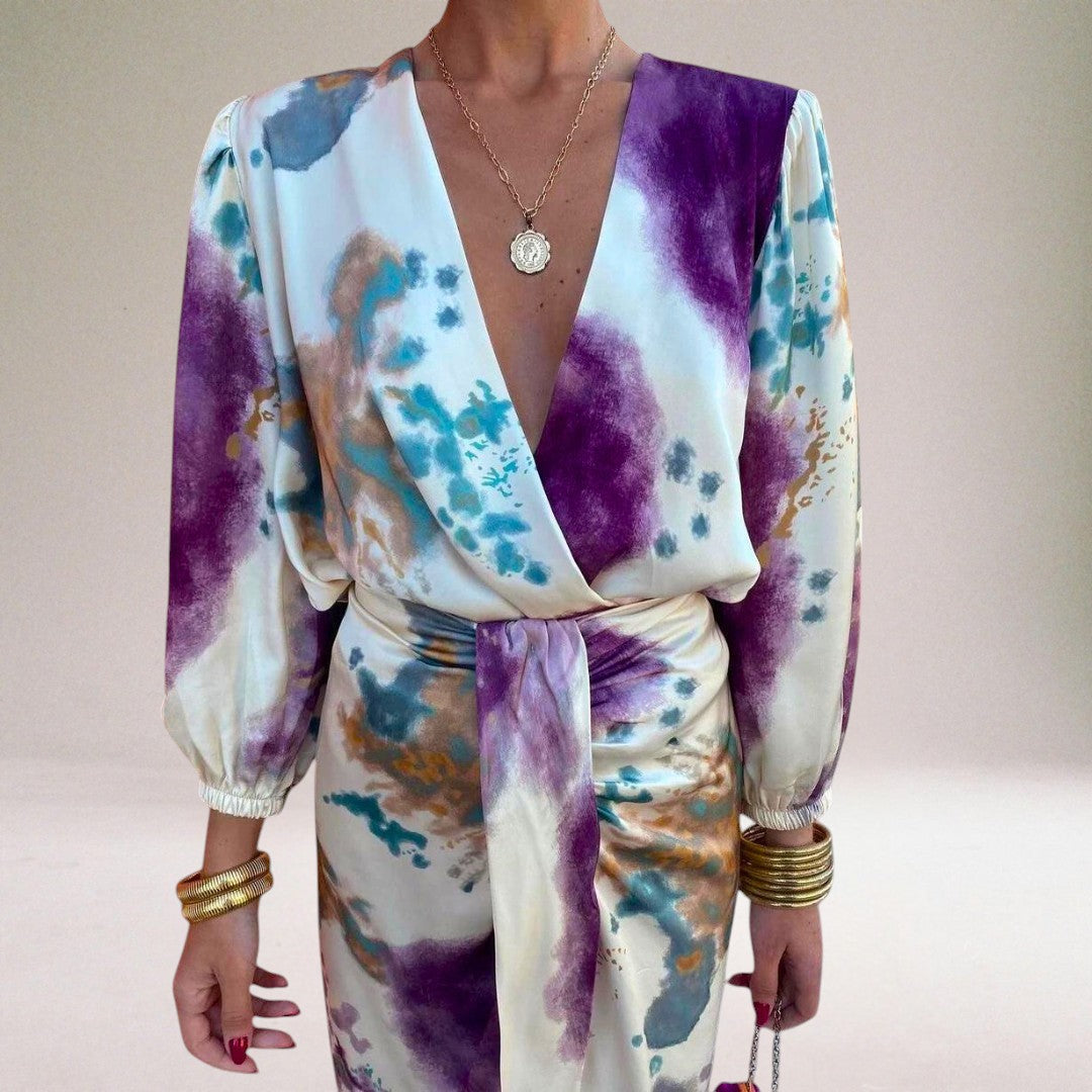 Valeria | Elegant Dress with Waist Knot