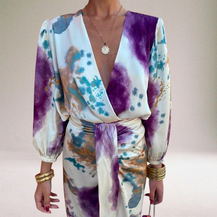 Valeria | Elegant Dress with Waist Knot