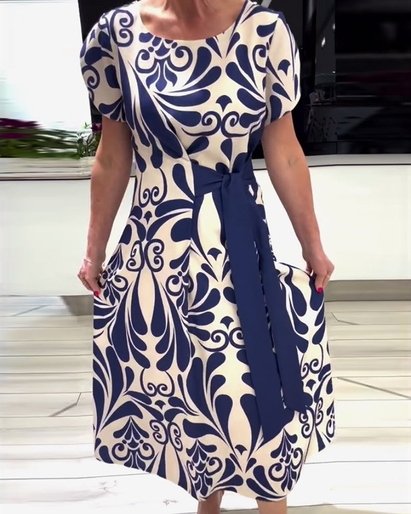 Prague Dress with Adjustable Tie