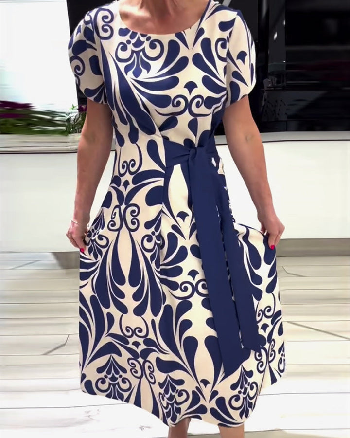 Prague Dress with Adjustable Tie