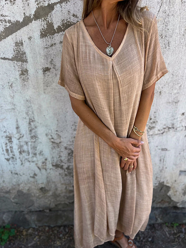 Lena | Summer Linen Dress for Everyday Wear