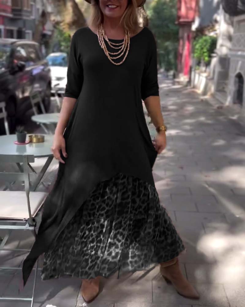 RAFFAELLA | Asymmetric Dress with Long Sleeves and Tulle Effect Skirt for a Chic and Unique Look