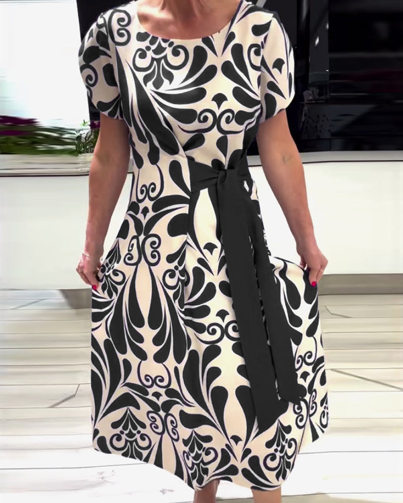 Prague Dress with Adjustable Tie