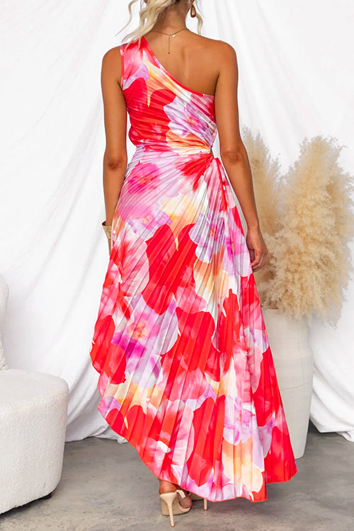 Summer Rosea Dress with Pleats