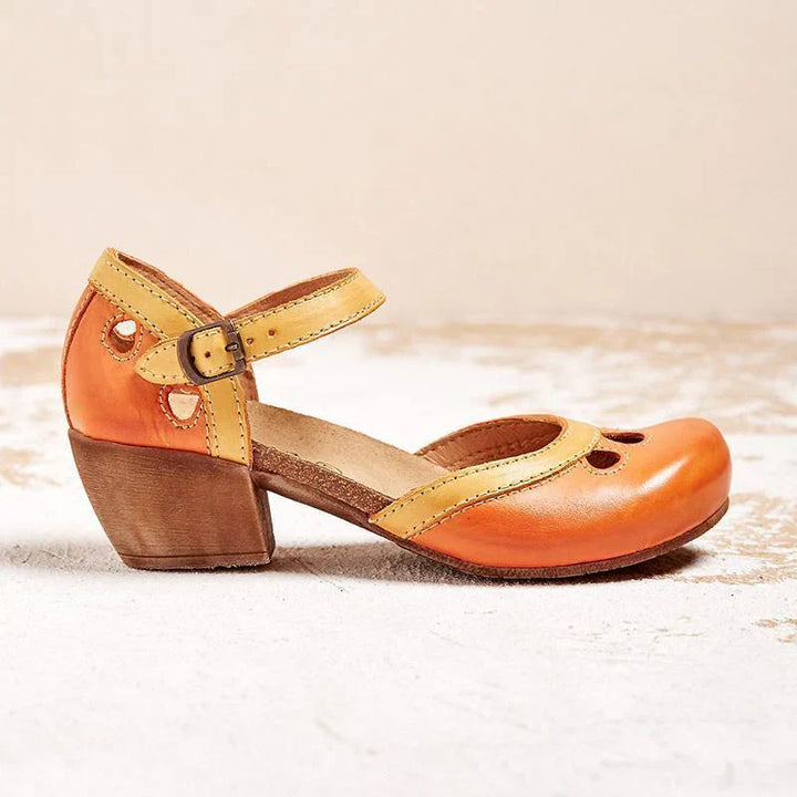 Comfortable low-heeled sandals