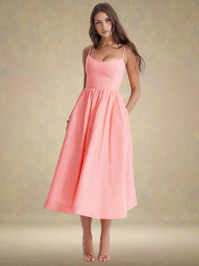 Elara Bloom Midi Dress