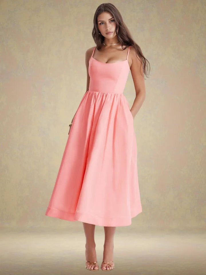 Elara Bloom Midi Dress