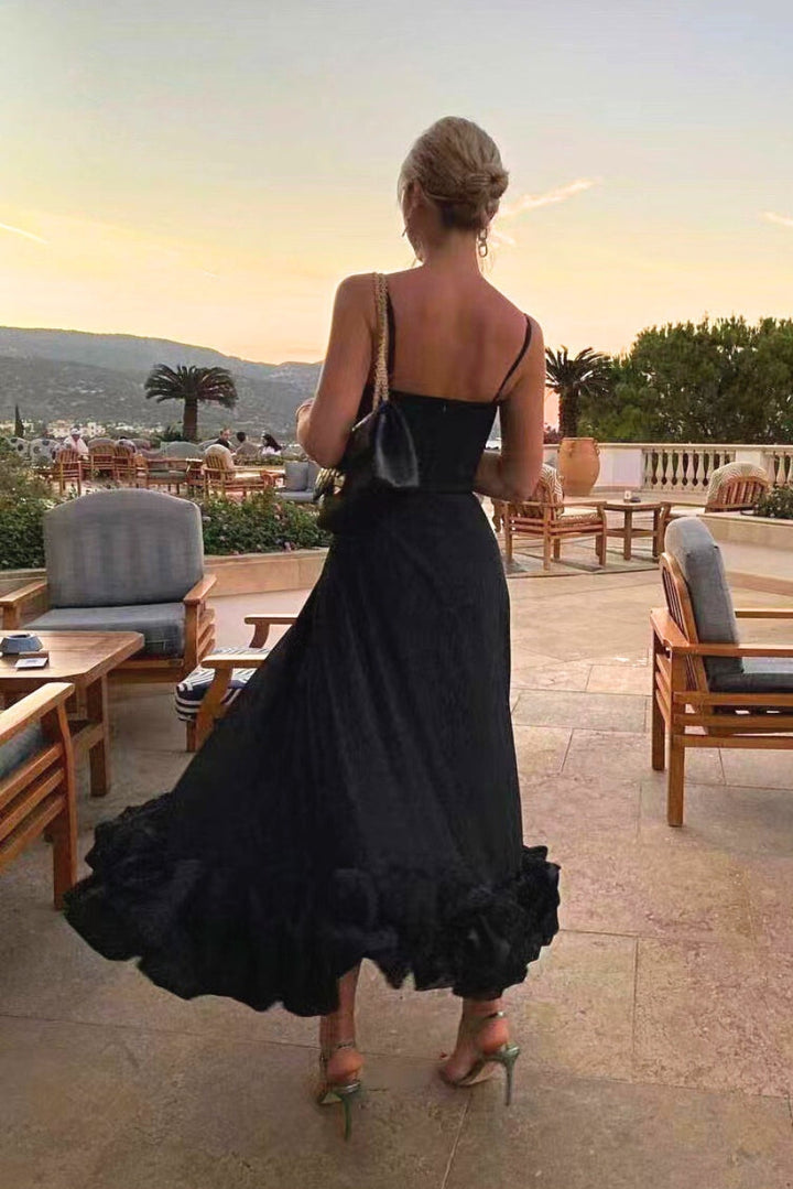 Elegant Flowy Pink Dress