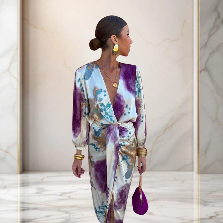 Valeria | Elegant Dress with Waist Knot