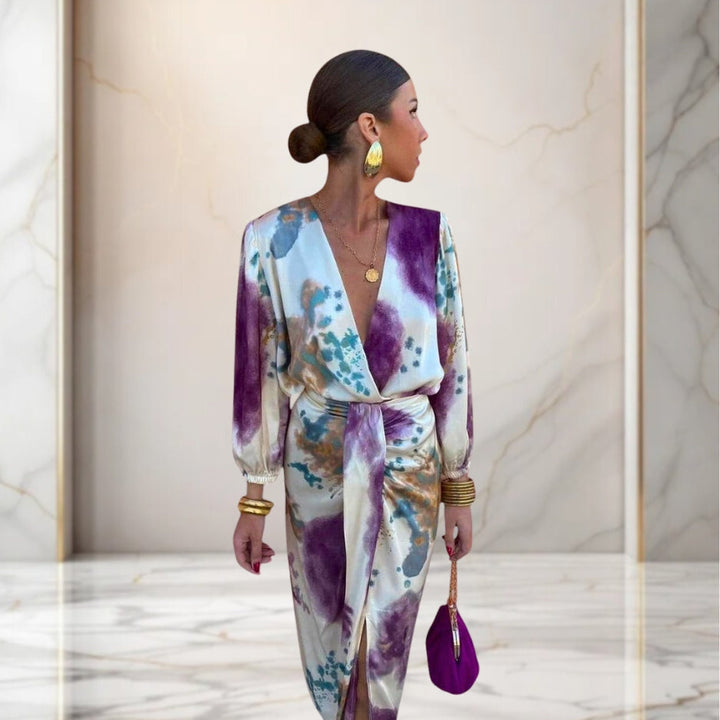 Valeria | Elegant Dress with Waist Knot