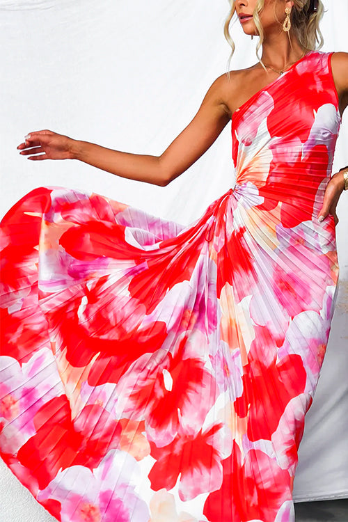 Summer Rosea Dress with Pleats