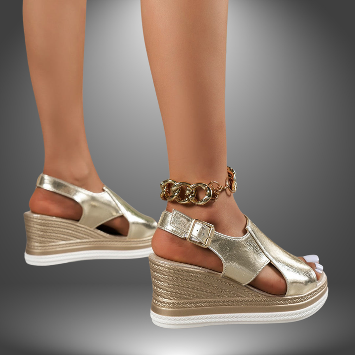Luisa | Handmade Silver Sandals for Women