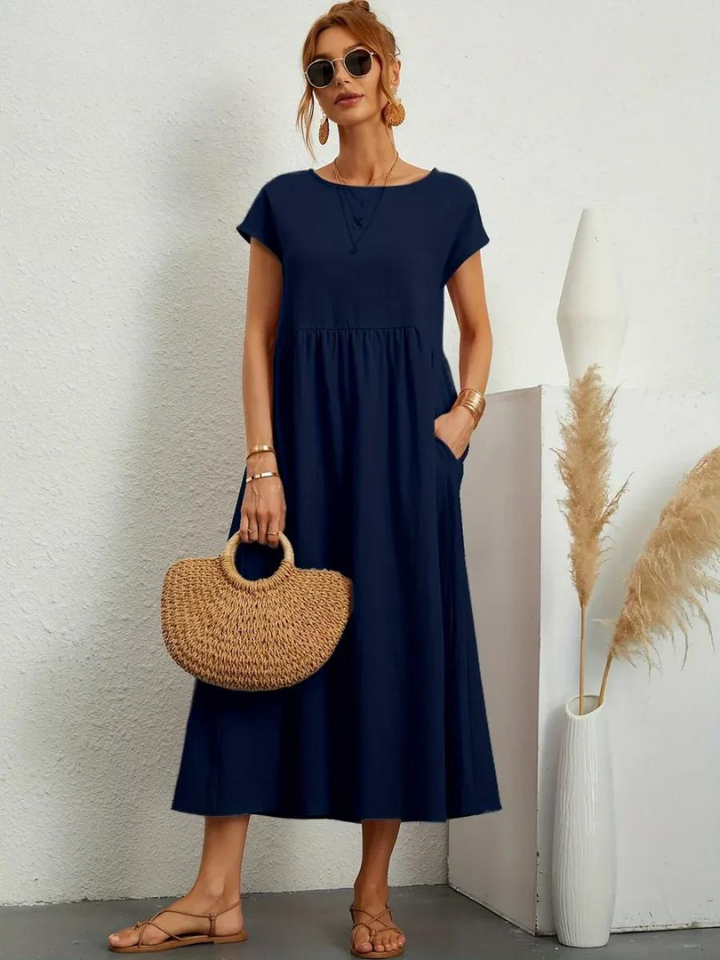 Ruby | Elegant Essential Dress made of Cotton and Linen