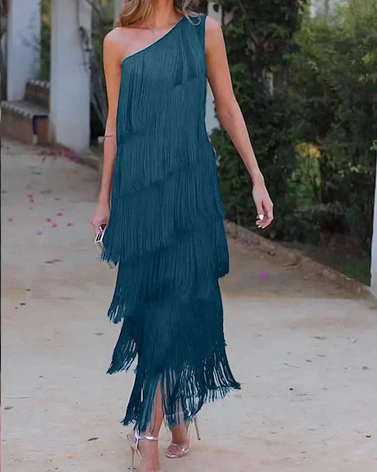 Rosea Effortless Elegance Off-Shoulder Dress