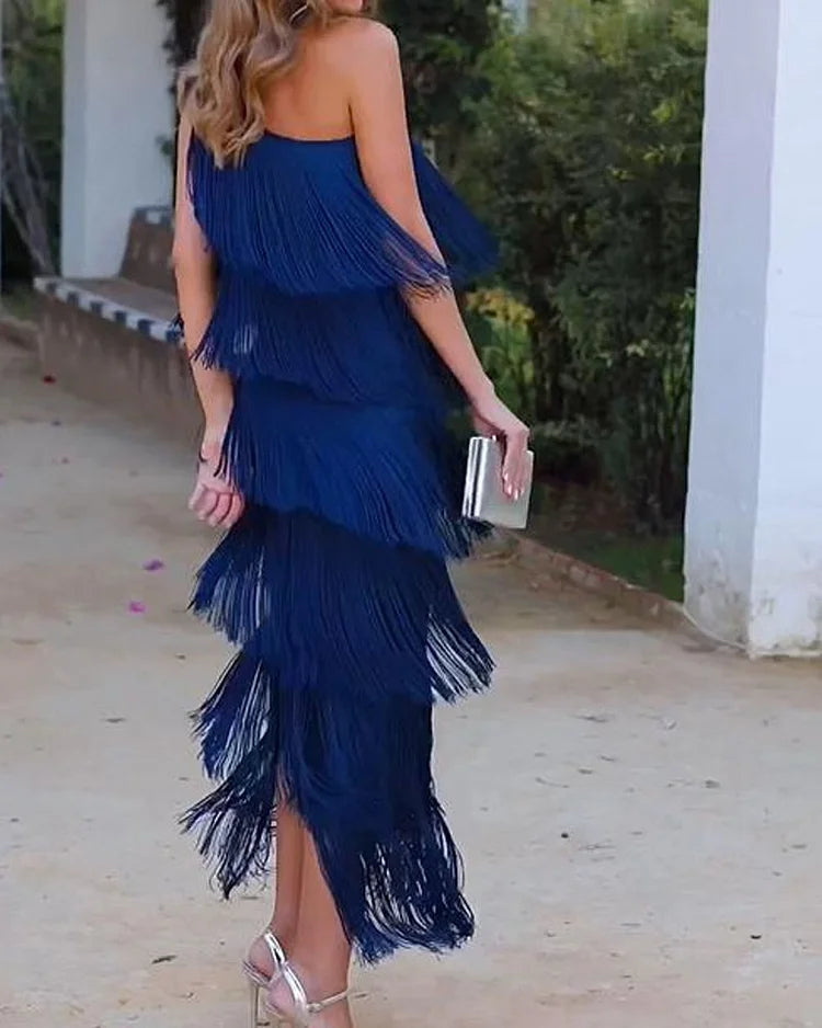 Rosea Effortless Elegance Off-Shoulder Dress