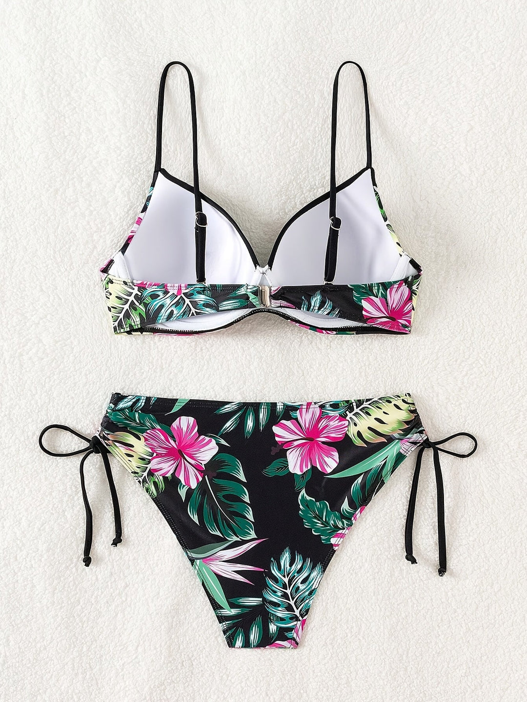 Fiora | Sculpting Bikini with Underwire and Tropical Floral Pattern for Summer