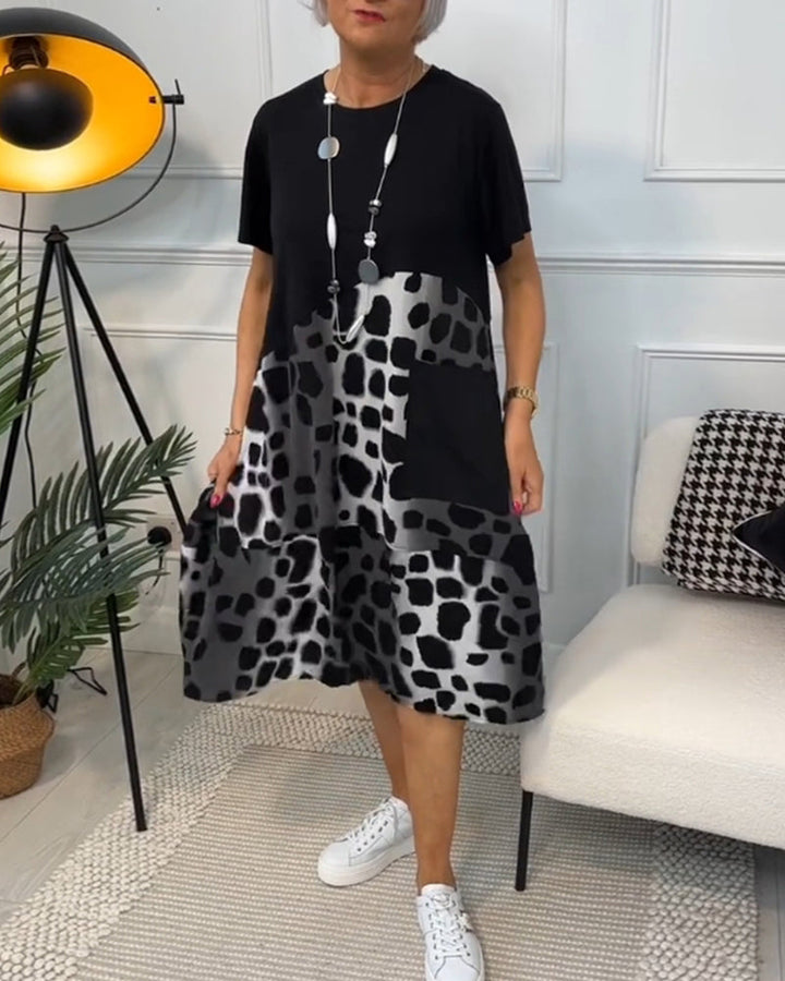 Lina | Breezy Summer Dress with Round Neck