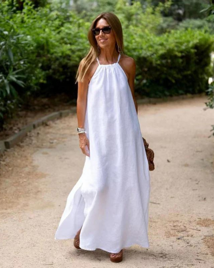 Lena | Fluid Linen Dress