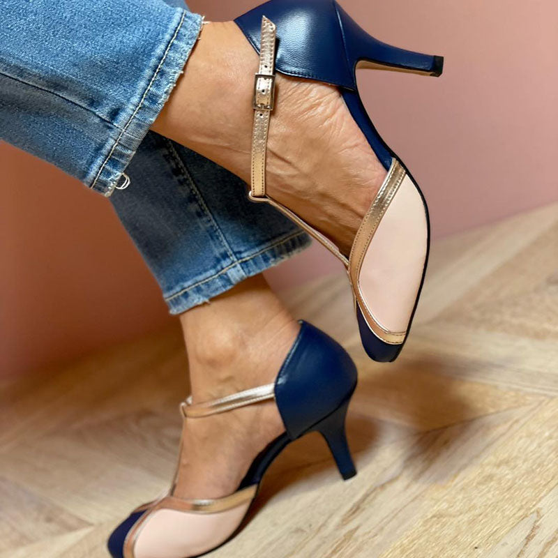 Rosana - Colorful heels with round toe