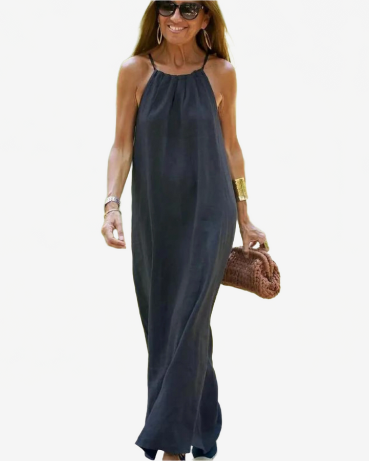 Lena | Fluid Linen Dress