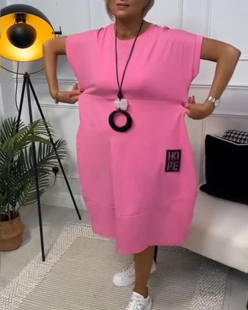 Zuzanna | Flowy Summer Dress with Round Neck