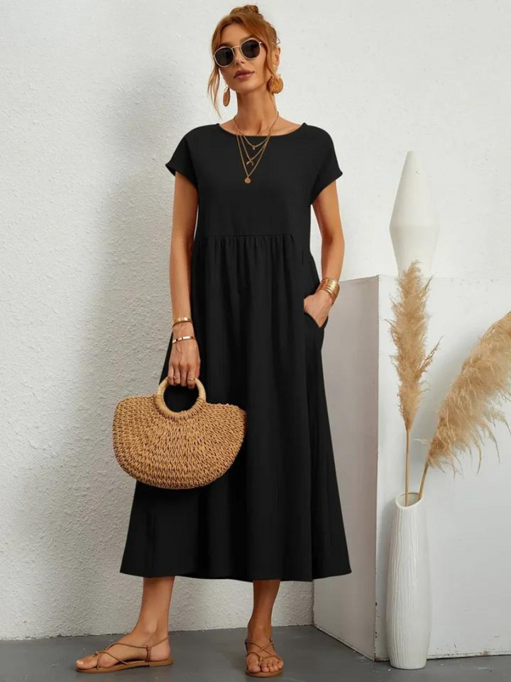 Ruby | Elegant Essential Dress made of Cotton and Linen