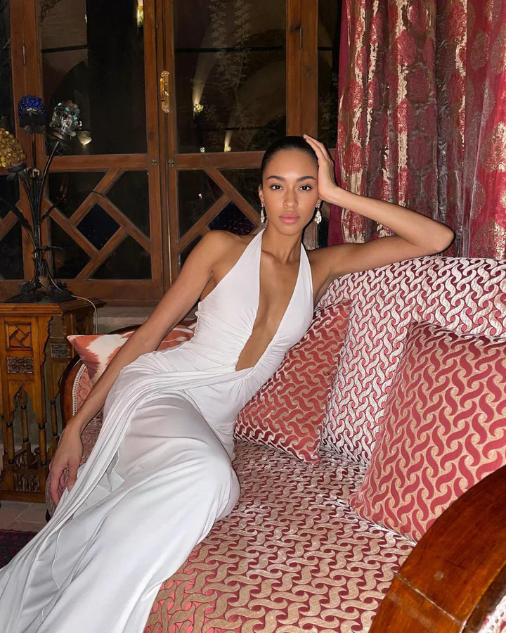 ALTHEA – Cupro maxi dress