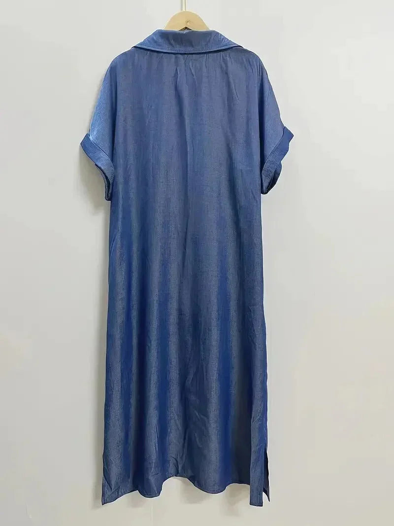 Rosea Shirt Dress with Pockets