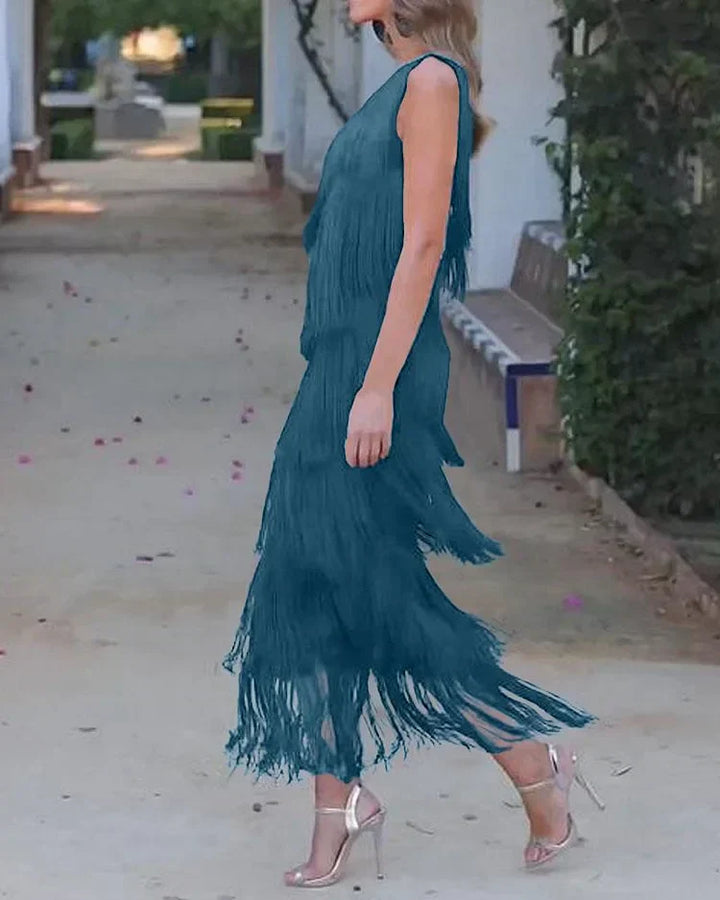 Rosea Effortless Elegance Off-Shoulder Dress