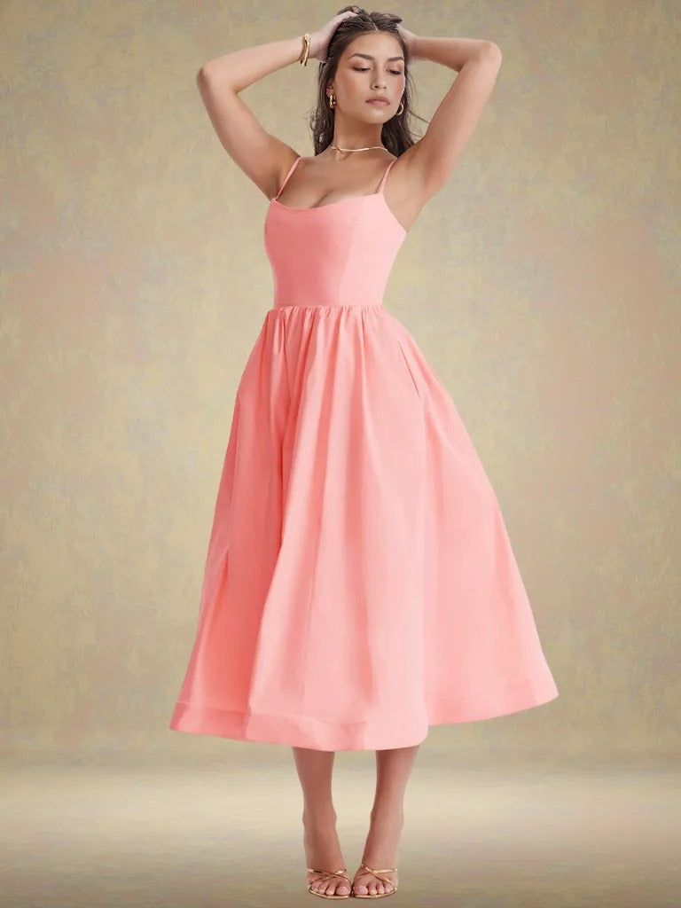 Elara Bloom Midi Dress