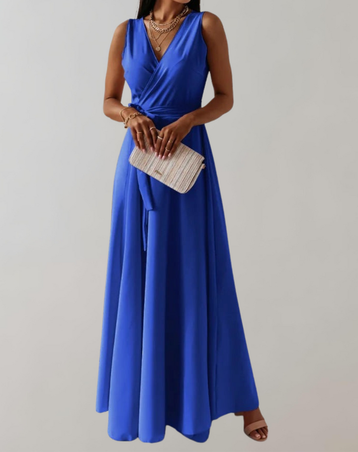 Esme - Cocktail Dress with Waist Belt | Elegant Maxi Dress Timeless Design