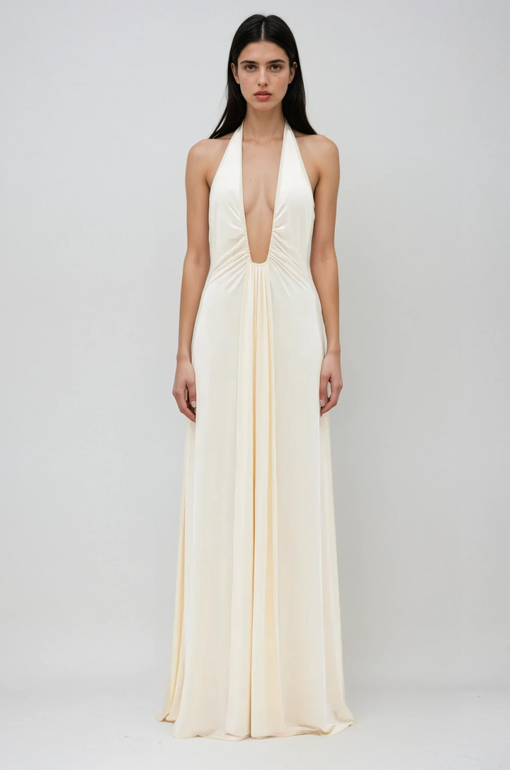 ALTHEA – Cupro maxi dress