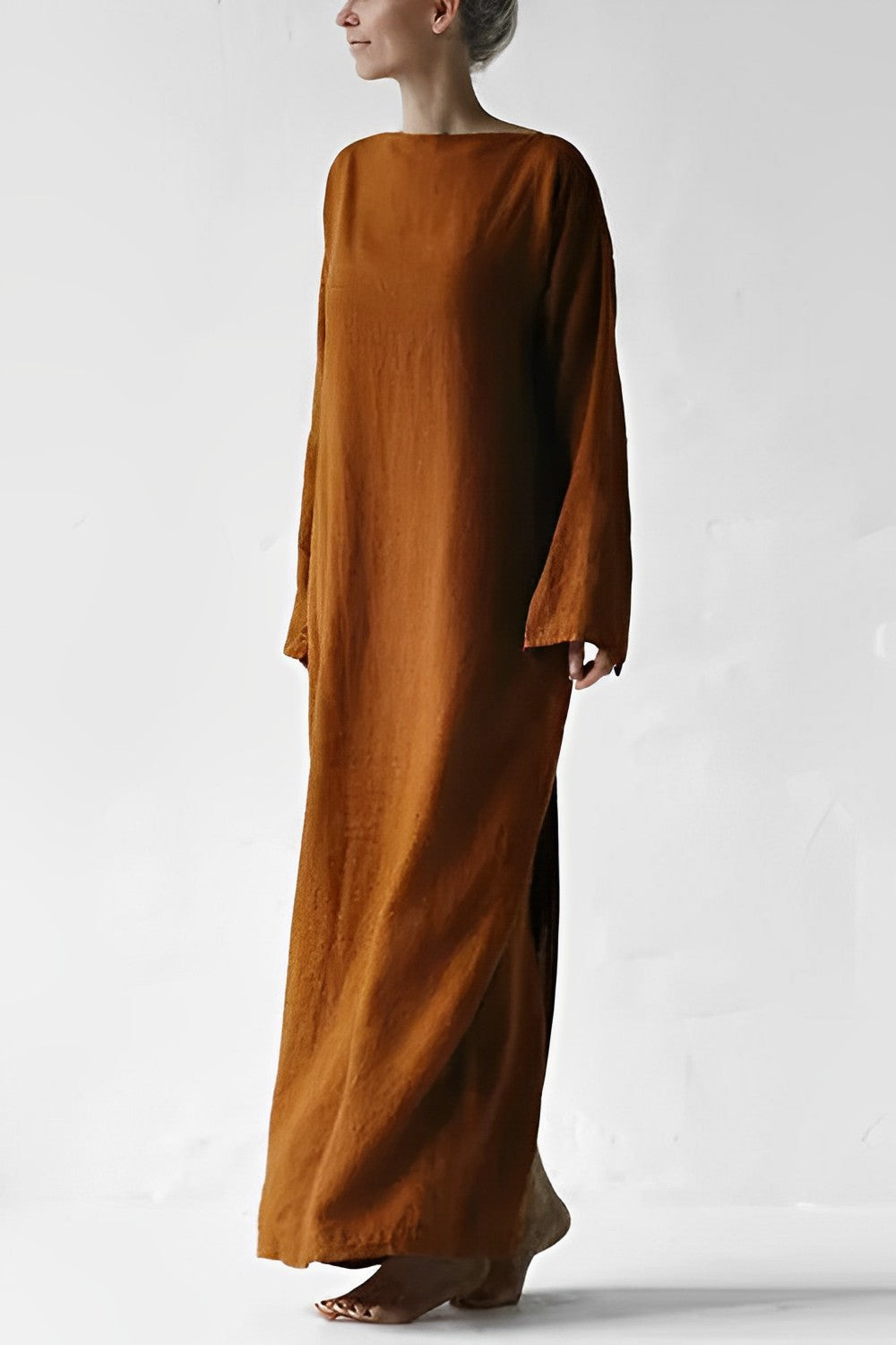 Emily - Linen Wrap Maxi Dress
