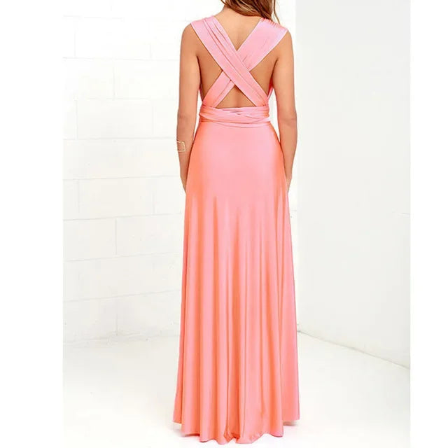 Emily - Women's Full-length Long Skirt & Bridesmaid Dress with Various Styles of Wear