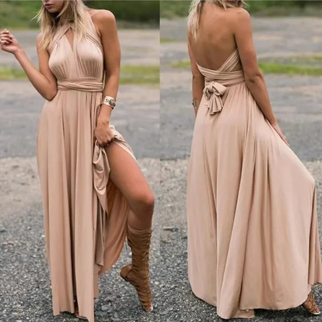 Emily - Women's Full-length Long Skirt & Bridesmaid Dress with Various Styles of Wear