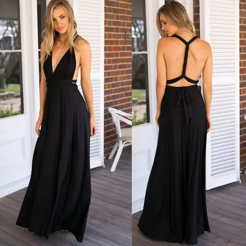 Emily - Women's Full-length Long Skirt & Bridesmaid Dress with Various Styles of Wear