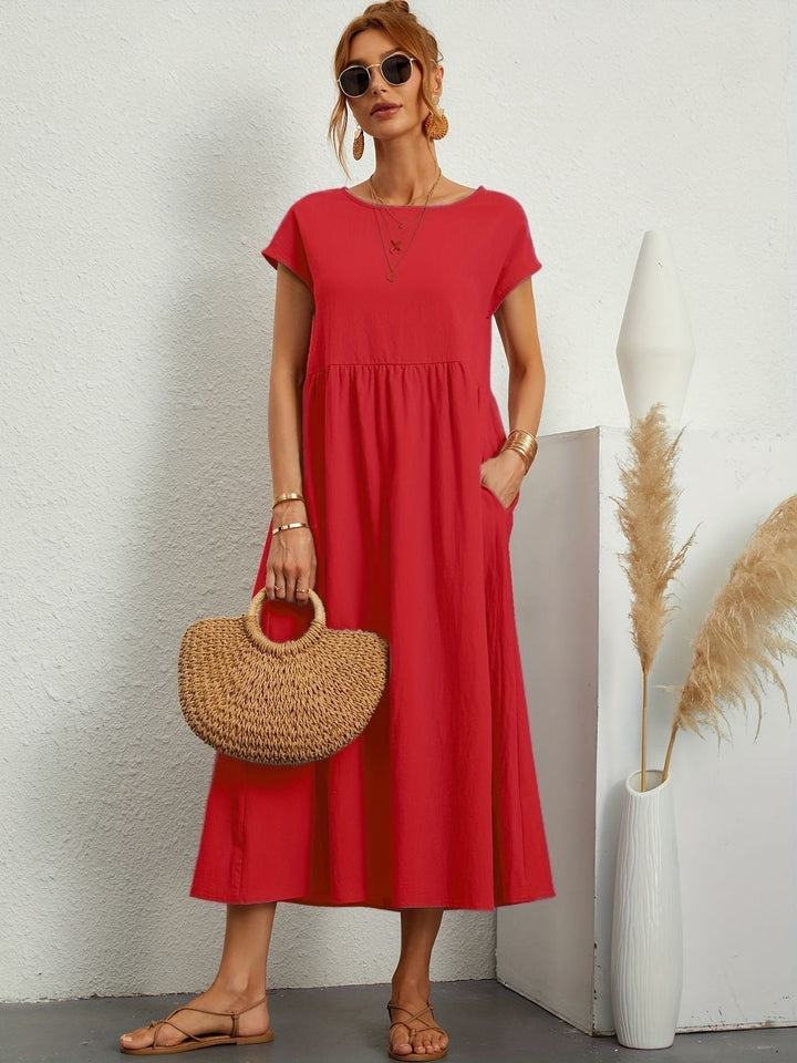 Camille - Dress with Round Neckline