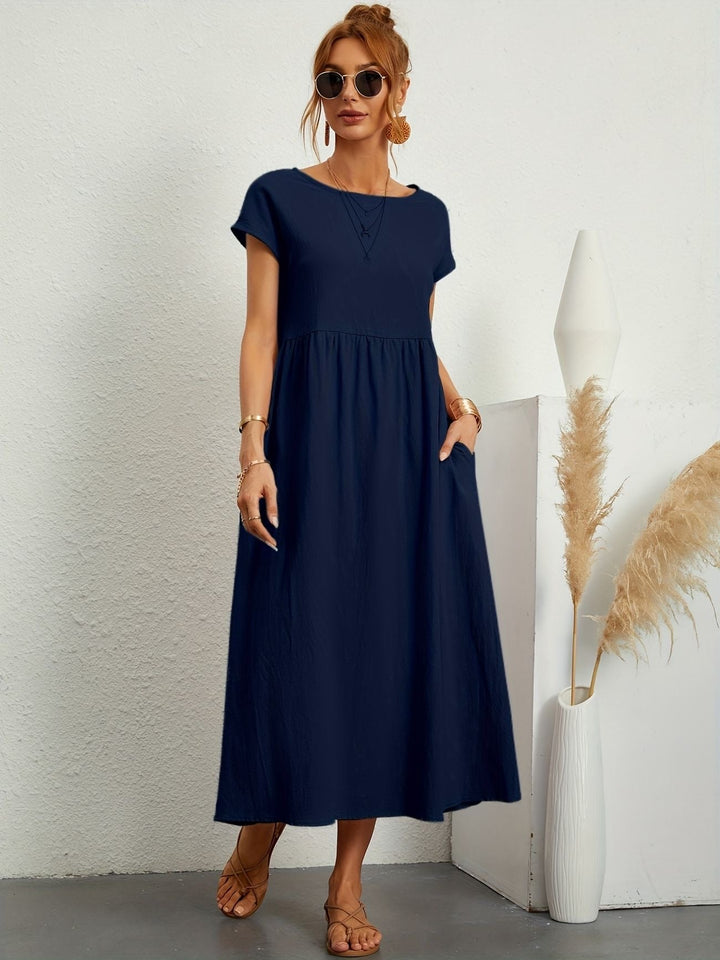 Camille - Dress with Round Neckline