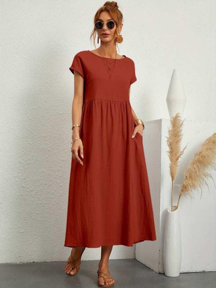 Camille - Dress with Round Neckline